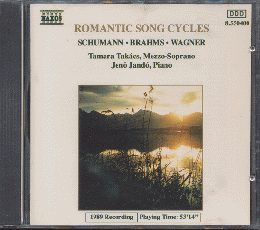 CD「ROMANTIC SONG CYCLES / SHUMANN・BRAHMS・WAGNER 」