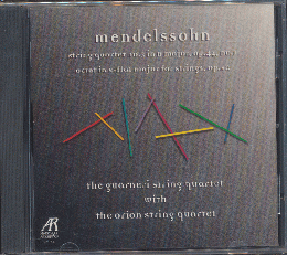 CD「mendelssohn / string quartet no.3 in D major 」