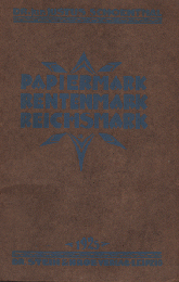 PAPIERMARK RENTENMARK REICHSMARK