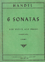 洋書楽譜 HANDEL  6 SONATAS