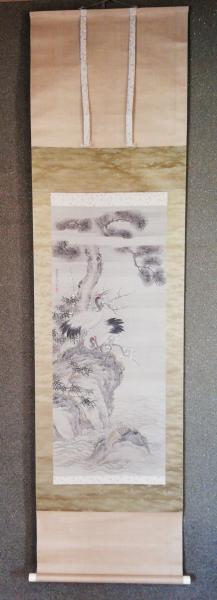 佐久間雲窓 掛軸 鶴亀 / 古本、中古本、古書籍の通販は「日本の