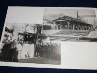 長野市出征兵士送別会と善光寺下駅　絵葉書4枚