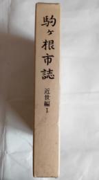 駒ケ根市誌　近世編Ⅰ