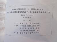 中央自動車道長野線埋蔵文化財発掘調査報告書8 松本市内　その5 北栗遺跡　長野県埋蔵文化財センター　１９９０　本文編　図版編　2冊　
