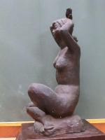  洞澤 今朝夫作　「題名不明(裸婦像)」　1974年　ブロンズ作品　