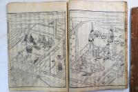 浮世伝授車1－4巻　4冊　浮世草子