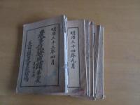 農事試験成績　第四報、六報、七報、八報、九報、十報、十三報、廿七報　計8冊