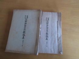 官幣中社　北野神社月次献詠歌集　昭和11年度、12年度　揃い　（11年は合冊が2冊）　専用ファイルに閉じ込め2冊　で22冊
