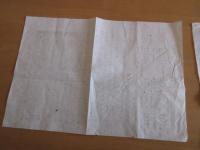改良蚕卵原紙廣告の書1枚32×22㎝　明治26年　埼玉県武蔵國比企郡大河村　　框制蚕卵原種製造注意書（21条）1枚+　明治30年4月　下高井郡合同蚕卵原種検査場33×26㎝1枚　　計2枚