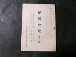 伊那史談 第10号 近世高遠の商業について（北原道男）高遠焼覚書（伊澤幸平）