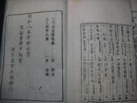 民間備荒録　 上下巻揃