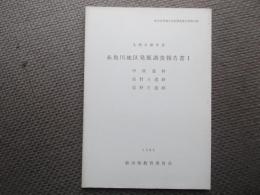 北陸自動車道　糸魚川地区発掘調査報告書１　中原遺跡　岩野A遺跡　岩野E遺跡