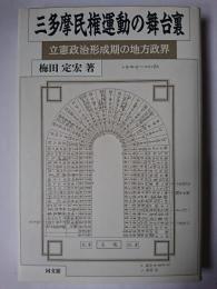 三多摩民権運動の舞台裏 : 立憲政治形成期の地方政界
