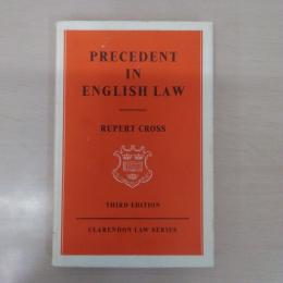 Precedent in English Law (Clarendon Law Series)