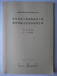 阿見東部工業団地造成工事地内埋蔵文化財調査報告書 : 星合遺跡・中ノ台遺跡 ＜茨城県教育財団文化財調査報告 第137集＞
