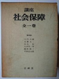 講座 社会保障 全1巻 復刻版