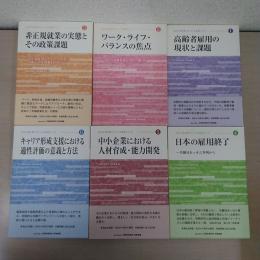 JILPT 第2期プロジェクト研究シリーズ 全6巻揃い