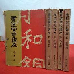 書道実習講座 全7巻中第1～5巻セット