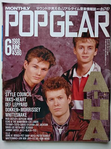 POP GEAR [月刊ポップ・ギア] 1988年6月号 両面ポスター:デイヴ