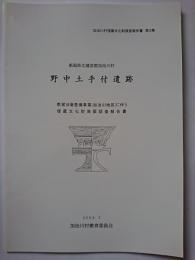 加治川村埋蔵文化財調査報告書第3集　野中土手付遺跡 : 県営ほ場整備事業 (加治川地区) に伴う埋蔵文化財発掘調査報告書　2004年3月