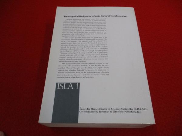 Philosophical Designs for a Socio Cultural Transformation