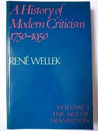 【洋書】　A History of Modern Criticism 1750-1950 : volume 3 the age of transition
