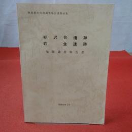 秋田県文化財調査報告書 第83集 杉沢台遺跡・竹生遺跡発掘調査報告書