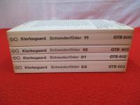 Kierkegaard Entweder/Oder(キルケゴール　あれか、これか)　第1部＋第2部　全4巻揃い 【洋書】