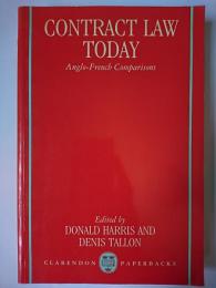 【洋書】　Contract Law Today : Anglo-French Comparisons