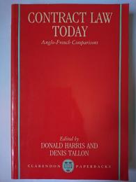 【洋書】　Contract Law Today : Anglo-French Comparisons