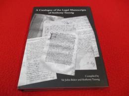 【洋書】 A catalogue of the legal manuscripts of Anthony Taussig
