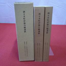 【千葉県】酒々井町伊篠白幡遺跡 本文編 図版編 2冊セット