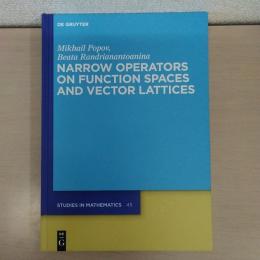 Narrow Operators on Function Spaces and Vector Lattices (De Gruyter Studies in Mathematics、 45)