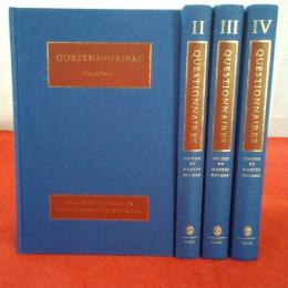 Questionnaires Sage benchmarks in social research methods series 全4巻揃い