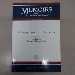 I-Density Continuous Functions (Memoirs of the American Mathematical Society)