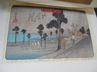 広重名所絵　近江八景/江戸近郊八景/金沢八景/東都名所/京都名所　全44枚揃い