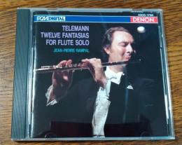 【中古CD】 テレマン　無伴奏フルートのための12の幻想曲集
演奏：ジャン ピエール・ランバル