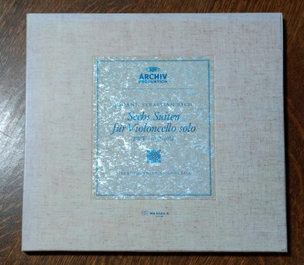 フルニエ:バッハ/無伴奏チェロ組曲全集LP3枚組　洋楽