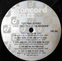 ［中古レコード］ROSEMARY CLOONEY Sings The Lyrics Of IRA GERSHWIN