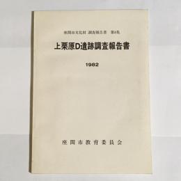 上栗原D遺跡調査報告書