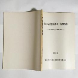 清ケ谷古窯跡群水ケ谷奥窯跡 : 1979年度の発掘調査