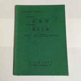 高師町遺跡群高師町 西大久保遺跡群西大久保 : 長野県佐久市安原高師町遺跡 上平町・下平尾・西大久保遺跡発掘調査報告書
