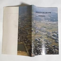 平城京左京九条三坊十坪発掘調査報告