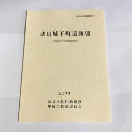 武田城下町遺跡Ⅷ　甲府市文化財調査報告６７