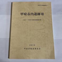 甲府市内遺跡Ⅶ　甲府文化財調査報告４９