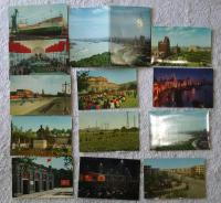 中華人民共和国　絵葉書15集＋南京博物館パンフレット（上海・豫園・南京風光・鄭州・南昌起義・輝県新貌・廬山・済南・旅大・烟台・北京旅游図集・北京十三陵風景・敦煌彩塑　1，3・南京博物院蔵瓷器）
