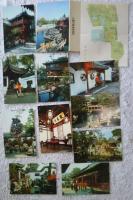 中華人民共和国　絵葉書15集＋南京博物館パンフレット（上海・豫園・南京風光・鄭州・南昌起義・輝県新貌・廬山・済南・旅大・烟台・北京旅游図集・北京十三陵風景・敦煌彩塑　1，3・南京博物院蔵瓷器）