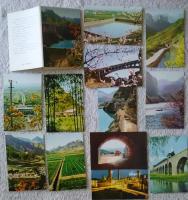 中華人民共和国　絵葉書15集＋南京博物館パンフレット（上海・豫園・南京風光・鄭州・南昌起義・輝県新貌・廬山・済南・旅大・烟台・北京旅游図集・北京十三陵風景・敦煌彩塑　1，3・南京博物院蔵瓷器）