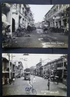 シンガポール・マラヤ　モノクローム写真絵葉書　14枚