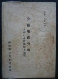 食糧増産資料　水稲の全層施肥と穂肥　昭和18年6月